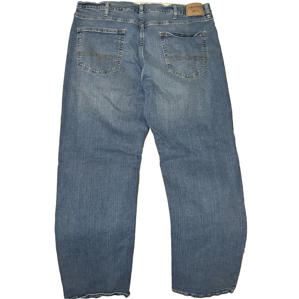Denizen from Levi's 285‎ Relaxed Jeans, Men's Size 40X32, Blue Denim